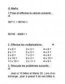 Exercices de mathématique