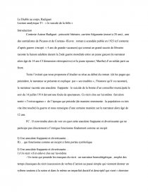 raymond radiguet le diable au corps chapitre 4 la rencontre analyse