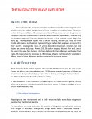 THE MIGRATORY WAVE IN EUROPE