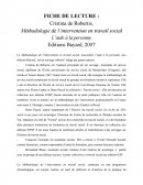 Méthodologie de l’intervention en travail social L’aide à la personne. C. de Robertis