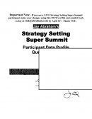 Strategy summit.