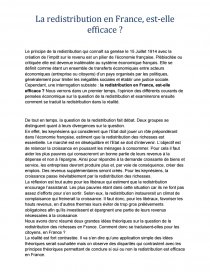 la redistribution des revenus est elle efficace dissertation la redistribution des revenus est elle efficace dissertation