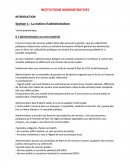 Institutions administratives L1