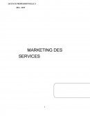 MARKETING DES SERVICES