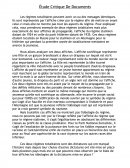 Étude critique de documents sur les régimes totalitaires