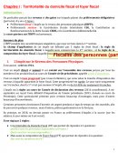 Analyse financière: territorialité du domicile fiscal et foyer fiscal.