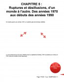 Economie mondiale des années 1970 à 1990