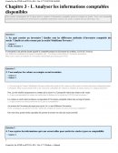 Analyser les informations comptables disponibles.