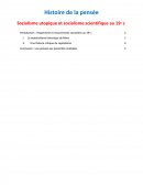 Histoire de la pensée économique - Socialisme utopique et socialisme scientifique au 19e s