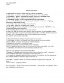 Résumé, Sang Négrier