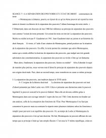 La Separation Des Pouvoirs Et L Etat De Droit Commentaire De Texte Marina Rmn