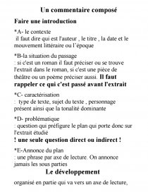 Methodologie De La Dissertation De Commentaire Compose Commentaire De Texte Saira M