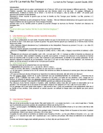 dissertation sur la mort du roi tsongor