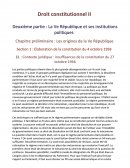 Droit constitutionnel 2