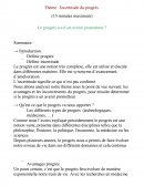 Incertitude du progrès