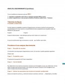 ANALYSE DISCRIMINANTE