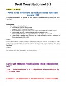 Droit Constitutionnel, semestre 2