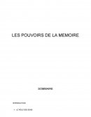 Les pouvoirs de la mémoire, exposé