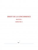 Cours magistral, droit de la concurrence