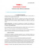 Fiche E6: entreprendre et diriger