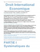 Droit International Economique