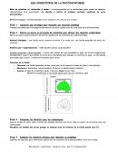 Les conditions de la photosynthèse