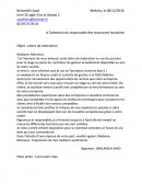 Lettre de candidature au stage au poste de contrôleur de gestion