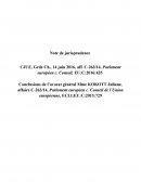 Note de jurisprudence CJUE