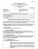 Fiche professionnelle: vendre