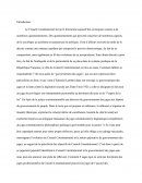 Le Conseil Constitutionnel et le "gouvernement des juges"