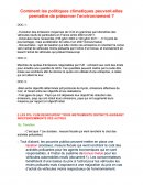 Comment les politiques climatiques peuvent-elles permettre de préserver l'environnement?