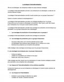 DISSERTATION sur la stratégie d'internationalisation