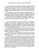 Perspectives pour une France sans turbulences?