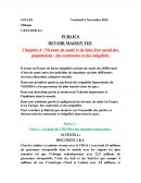 Niveaux de santé et de bien-être social des populations: des contrastes et des inégalités