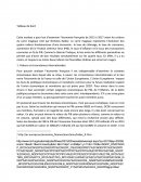Tableau de bord 2013-2016