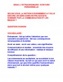 IDRAC, l'extraordinaire, écriture personnelle