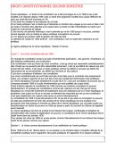 Droit Constitutionnel, semestre 2