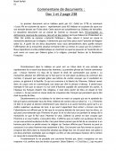 Commentaire de documents : Doc 1 et 2 page 238