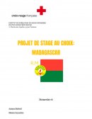 Projet de stage humanitaire à Madagascar