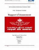 Rapport de stage, Royal Air Maroc