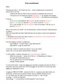 Cours de droit Constitutionnel