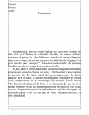 Dissertation sur le roman réaliste