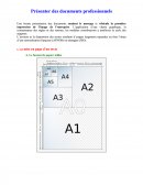Présenter des documents professionnel