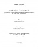 Travail de vulgarisation et de discussion d'impact d'une nouvelle scientifique sue la migration extensive de jeunes neurones dans le lobe frontal juvénile humain