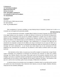 Lettre De Motivation Pour Dut Génie Civil Construction Durable