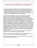 Le statut du Président de la République permet-il de le qualifier comme étant la « clé de voûte » des institutions de la Vème République ?