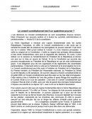 Le conseil constitutionnel est-il un 4ème pouvoir ?