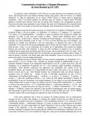 Commentaire de l'extrait des « Champs d'honneur » de Jean Rouaud