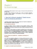 Le recours au juge