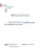 La qualité dans les entreprises de services